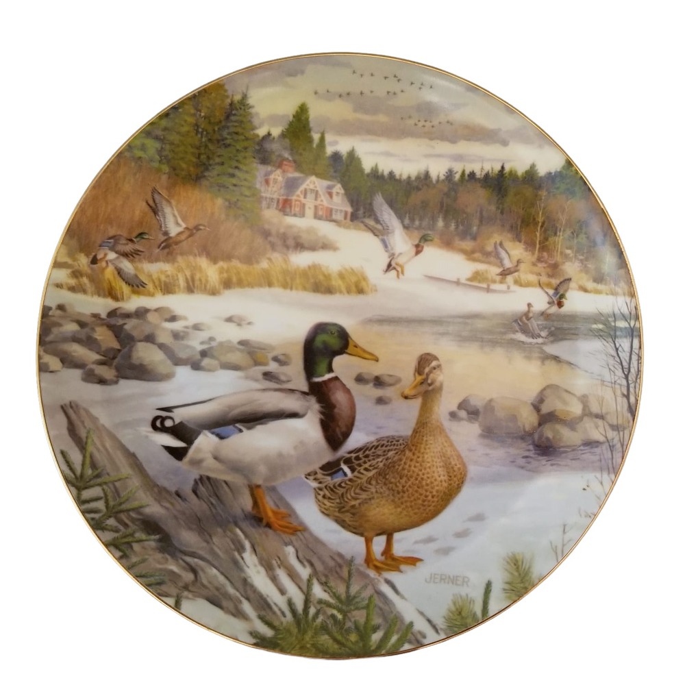 Vintage Knowles The Mallard Ducks Plate by Bart Jerner 1986 Limited Edition